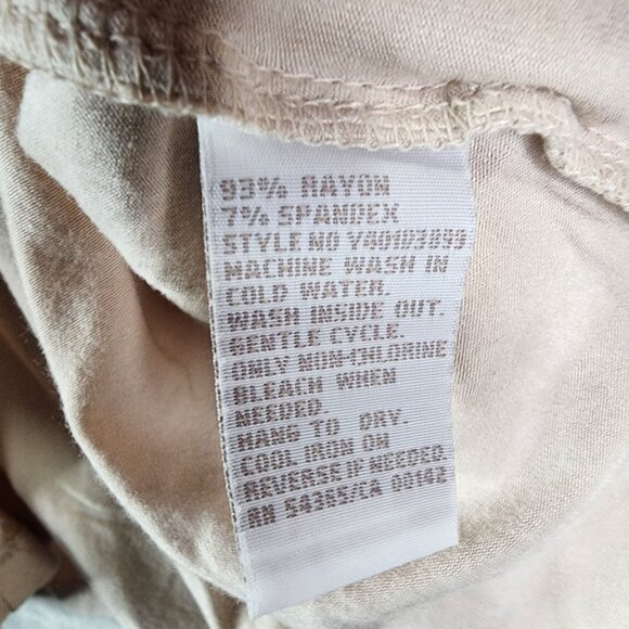 Womens Beige Tan Jay Cardigan With Layered Top & Chains 3/4 Sleeve Size M - Picture 8 of 12